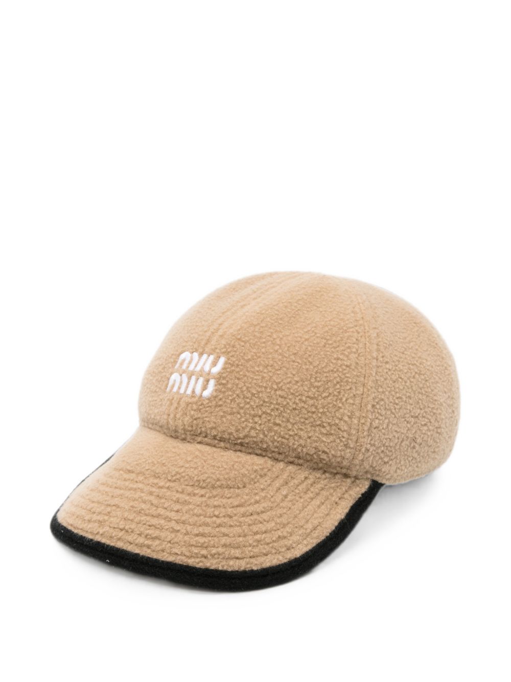 Miu Miu Women Fleece Wool Baseball Cap MIU MIU
