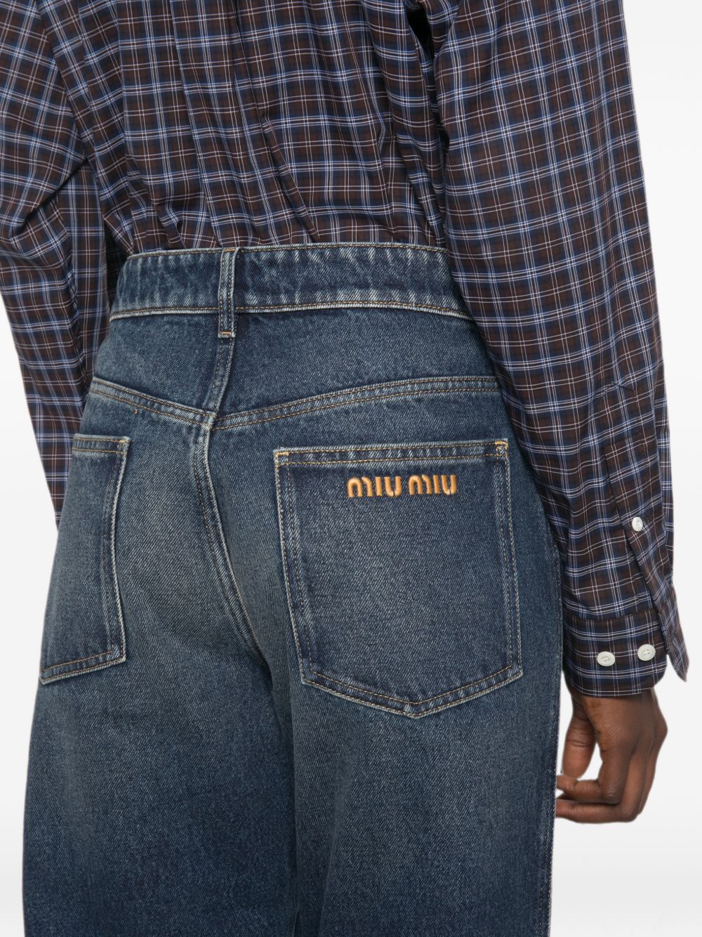 Miu Miu Women Denim Cotton Jeans MIU MIU