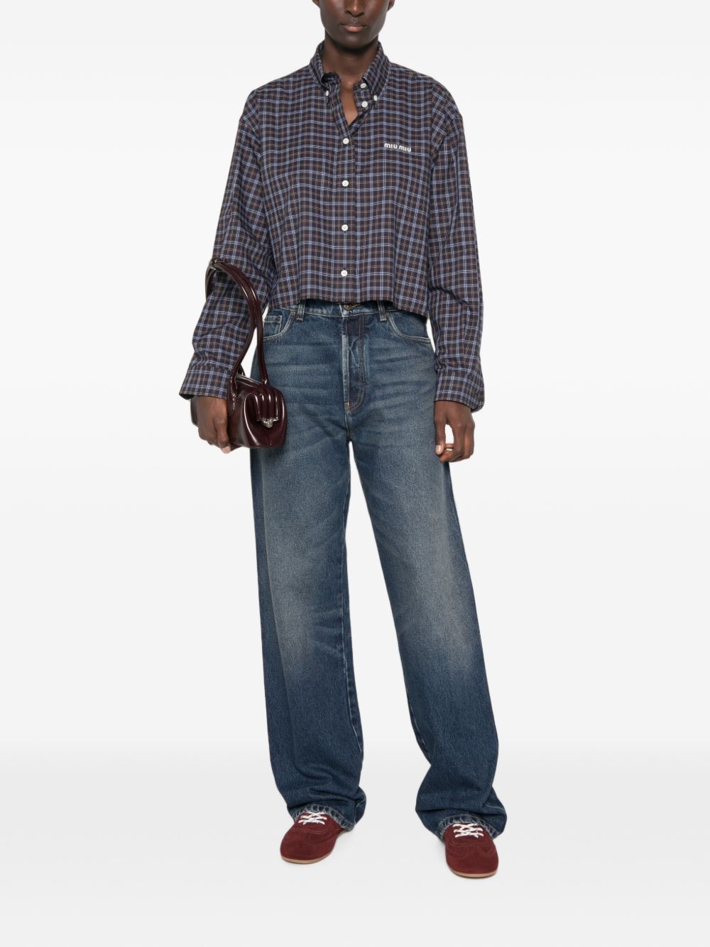 Miu Miu Women Denim Cotton Jeans MIU MIU