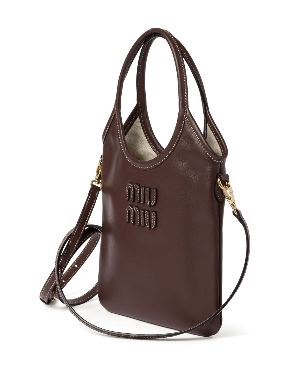 Miu Miu Women Ivy Mini Leather Handbag MIU MIU