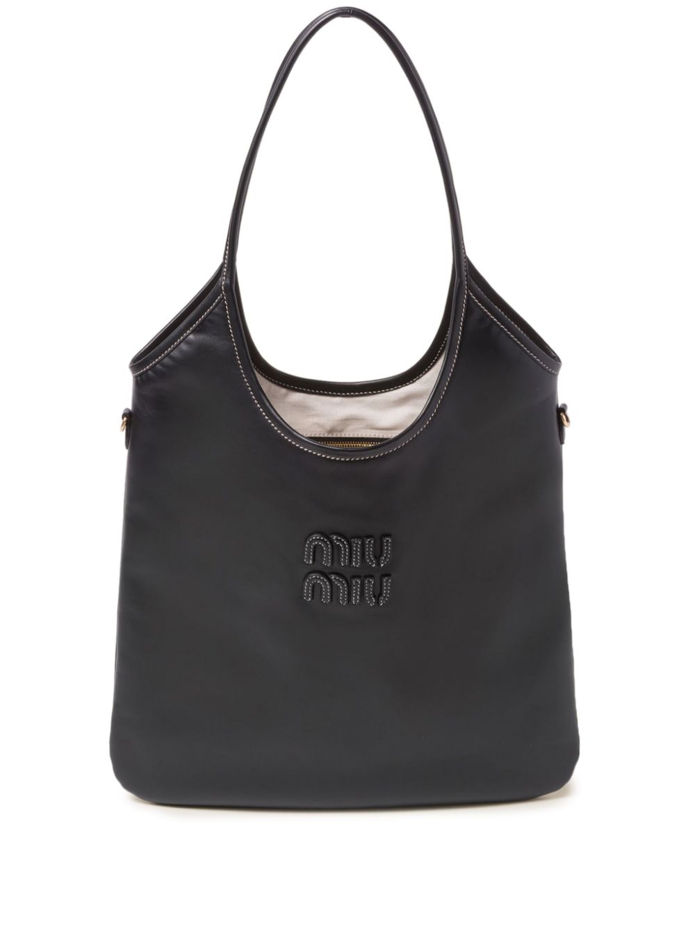 Miu Miu Women Ivy Leather Shoulder Bag MIU MIU