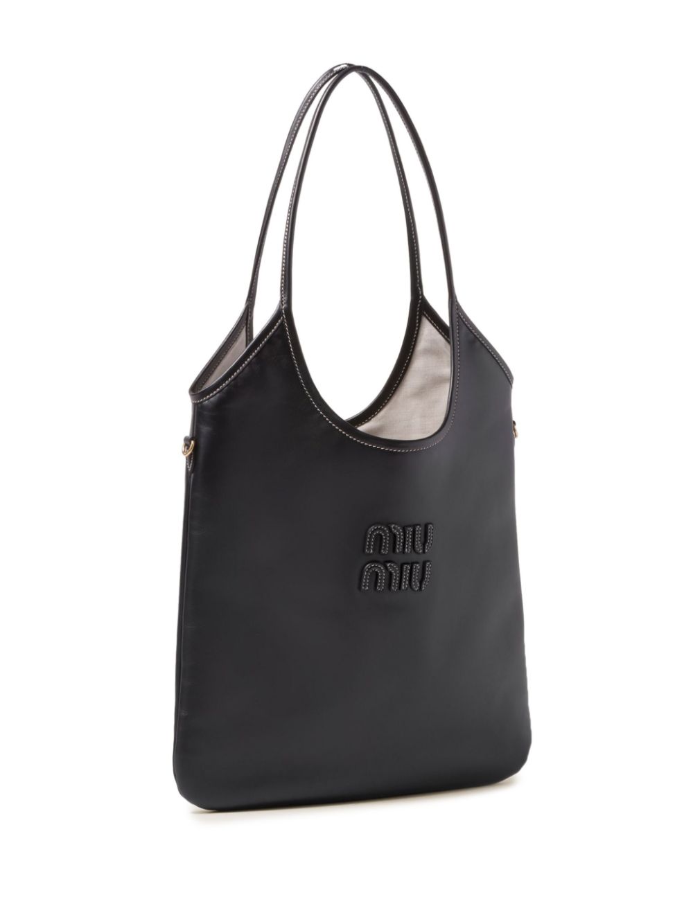 Miu Miu Women Ivy Leather Shoulder Bag MIU MIU