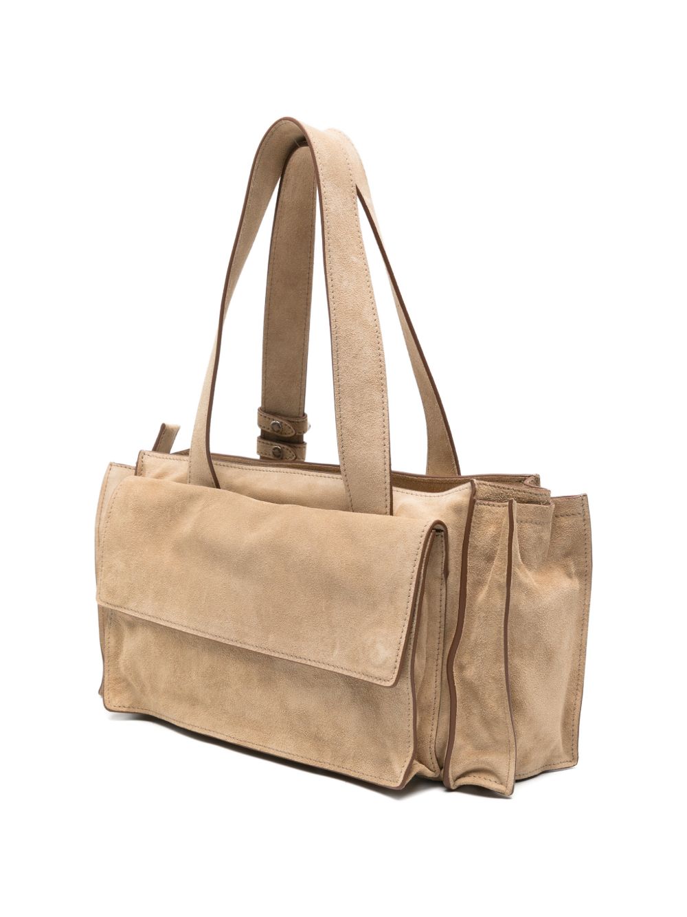 Miu Miu Women Utilitaire Suede Leather Tote Bag MIU MIU