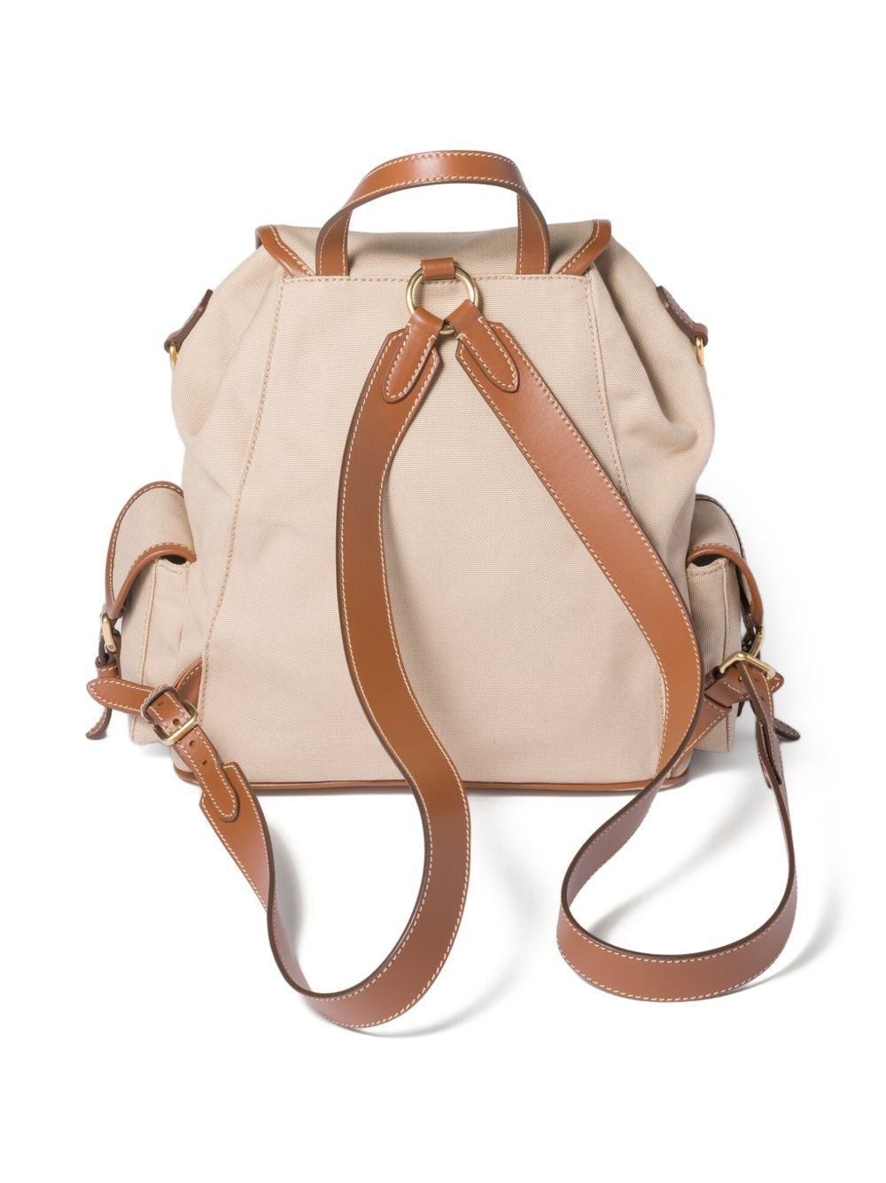 Miu Miu Women Canvas And Leather Large Backpack MIU MIU