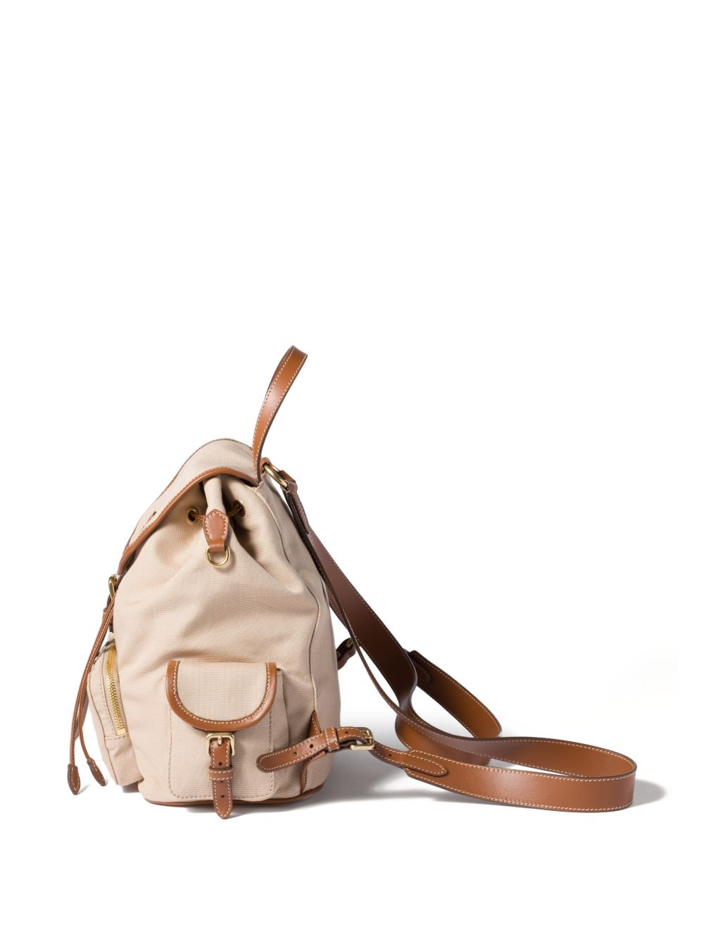 Miu Miu Women Canvas And Leather Large Backpack MIU MIU