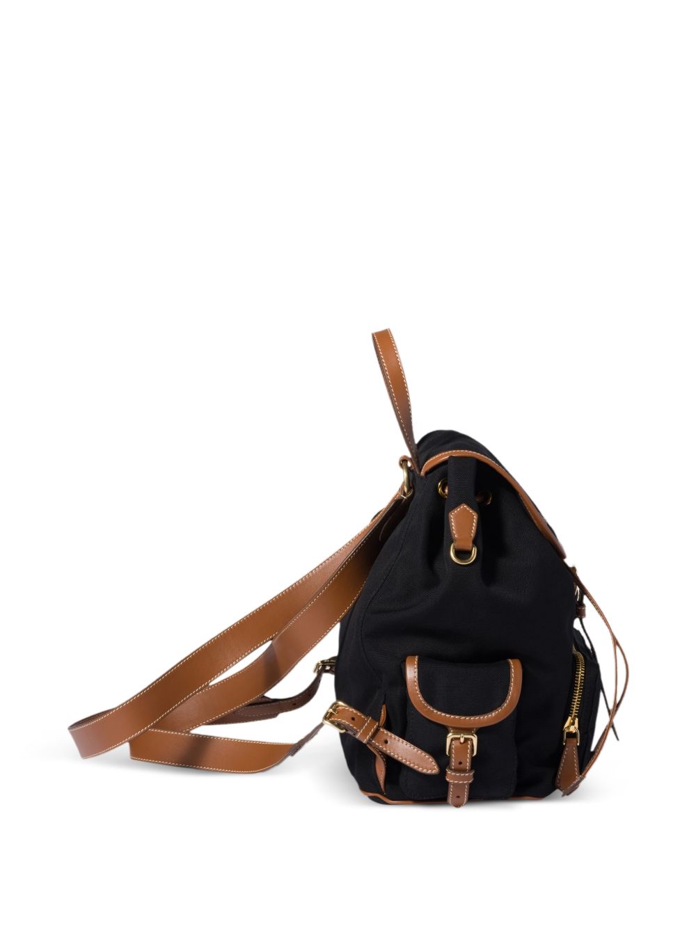 Miu Miu Women Canvas And Leather Large Backpack MIU MIU