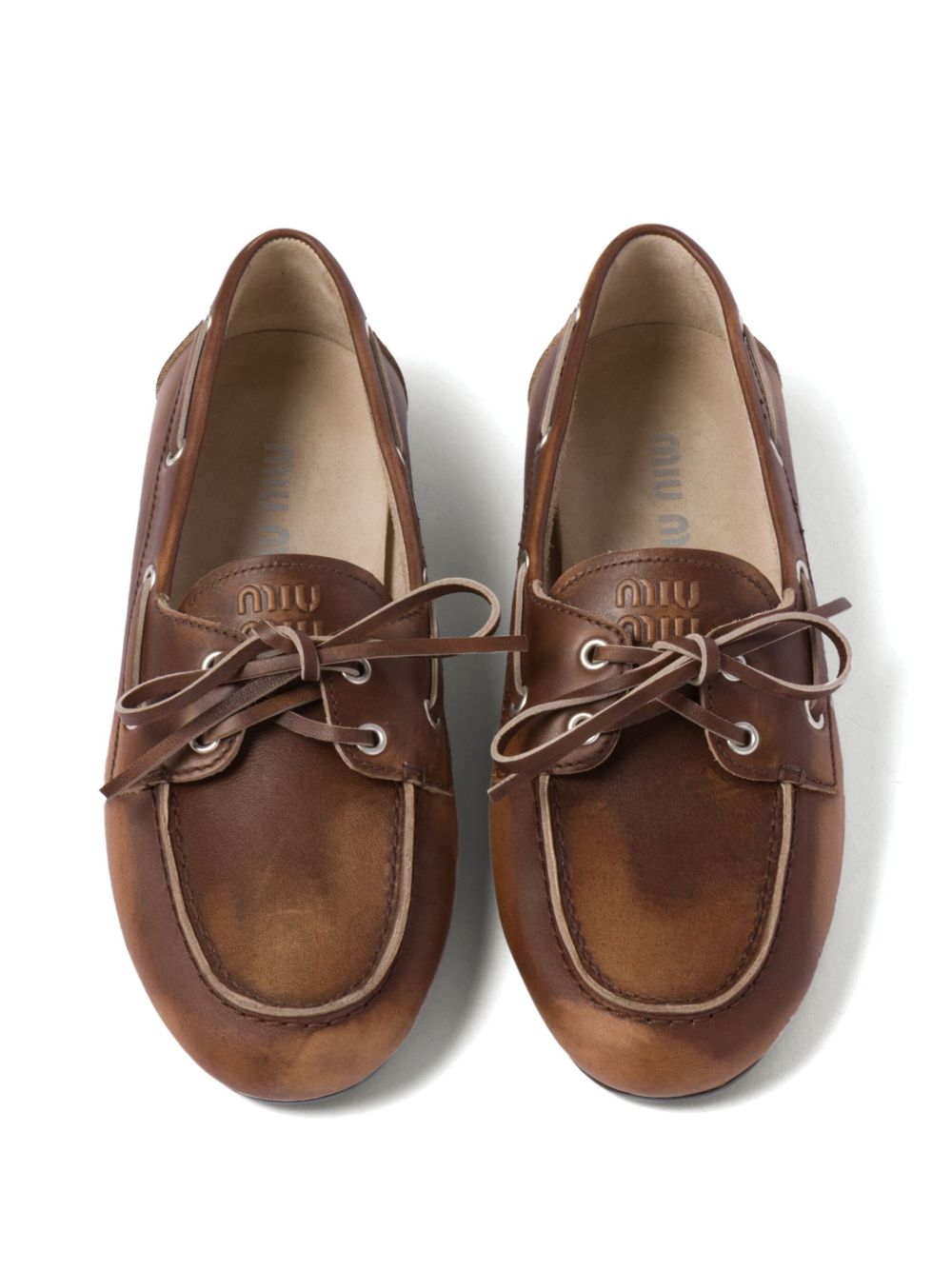 Miu Miu Women Leather Loafers MIU MIU