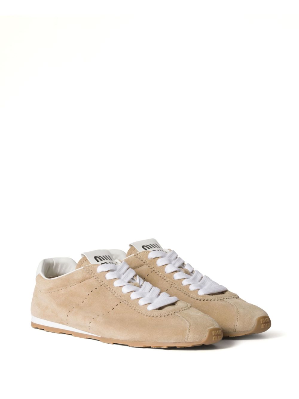 Miu Miu Women Plume Suede Leather Sneakers MIU MIU