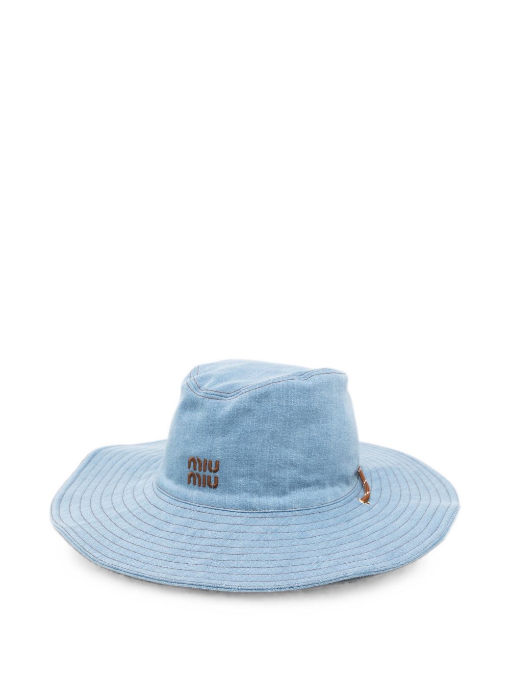 Miu Miu Women Denim Cowboy Hat MIU MIU