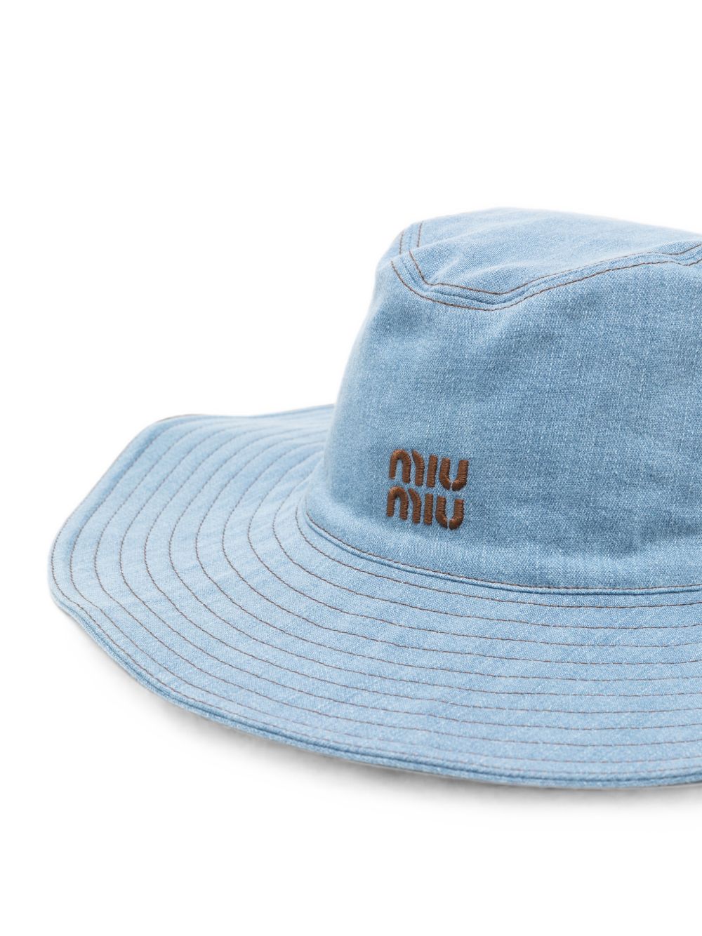 Miu Miu Women Denim Cowboy Hat MIU MIU