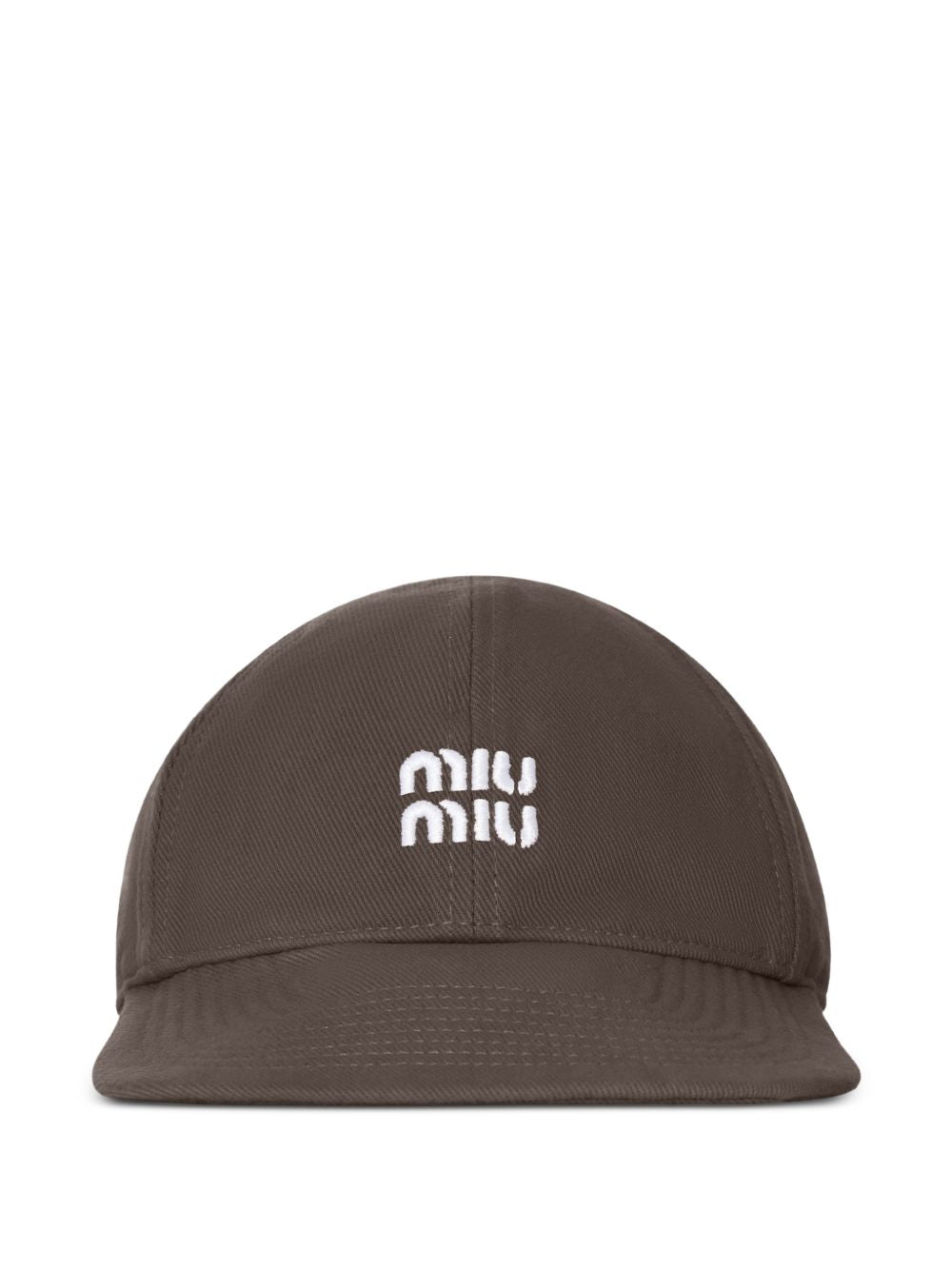 Miu Miu Women Logo Cotton Baseball Cap MIU MIU