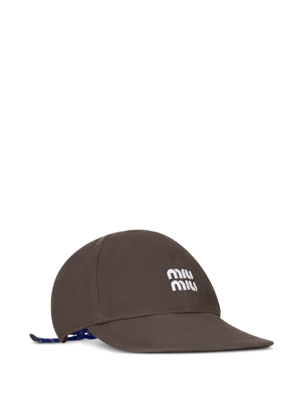 Miu Miu Women Logo Cotton Baseball Cap MIU MIU
