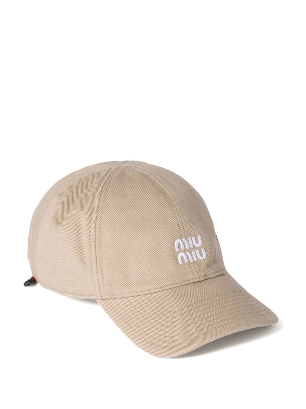 Miu Miu Women Logo Cotton Baseball Cap MIU MIU