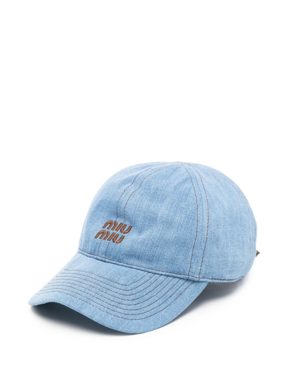 Miu Miu Women Denim Baseball Cap