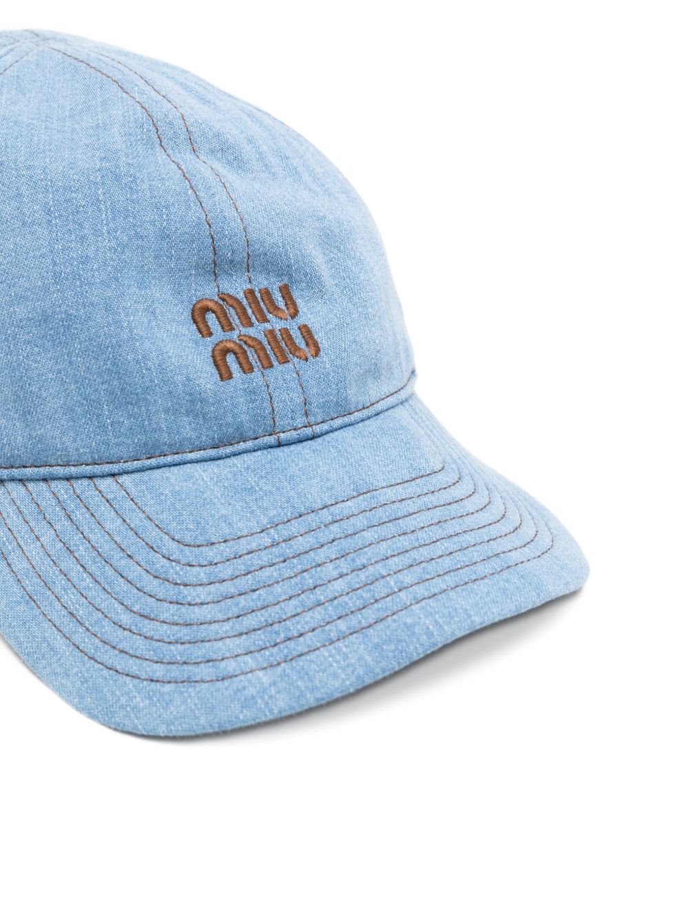 Miu Miu Women Denim Baseball Cap