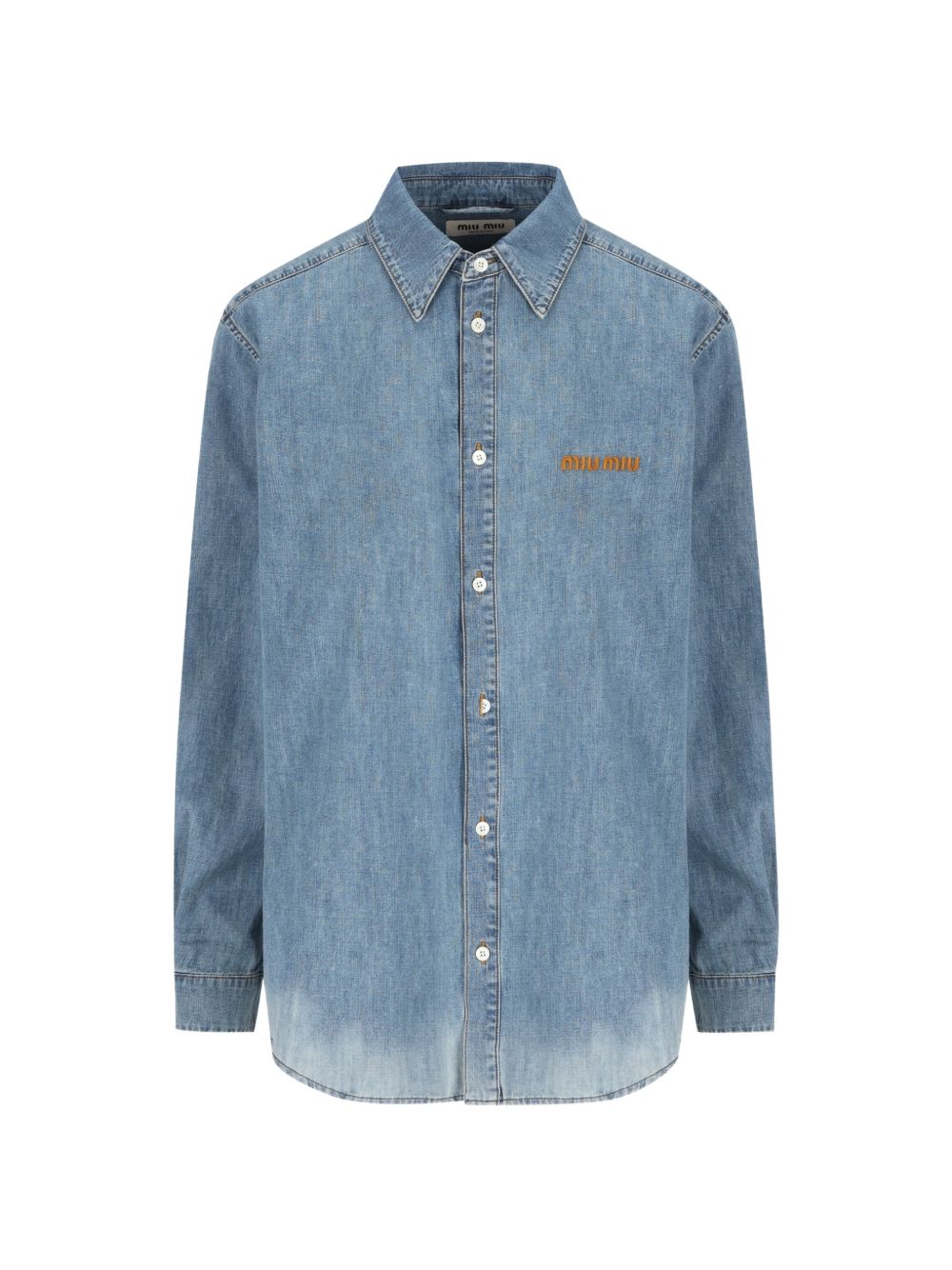 Miu Miu Women Logo Cotton Shirt MIU MIU