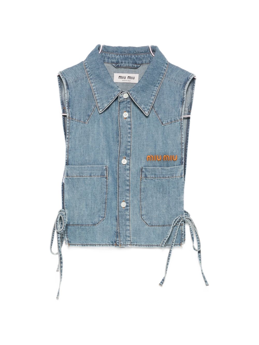 Miu Miu Women Logo Cotton Shirt MIU MIU
