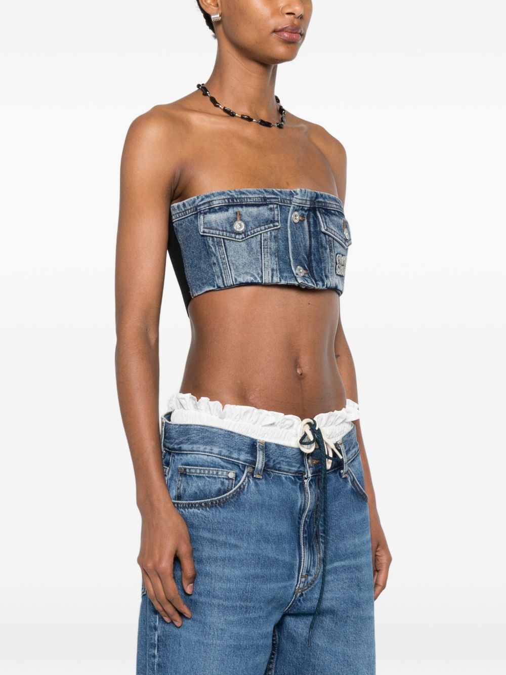 Miu Miu Women Denim Top MIU MIU