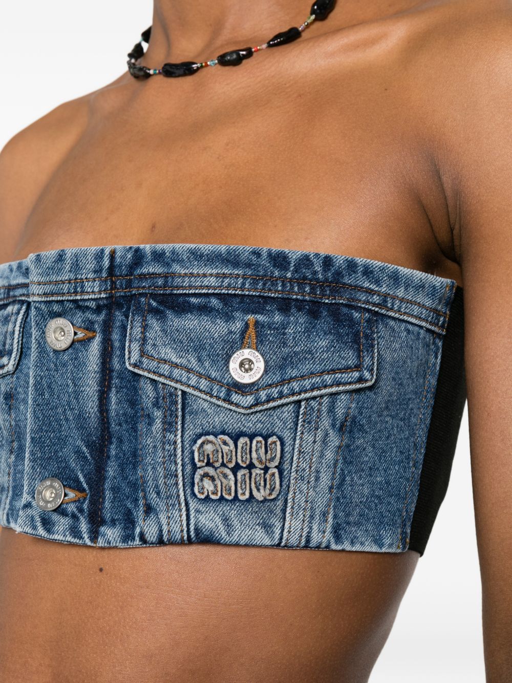 Miu Miu Women Denim Top MIU MIU