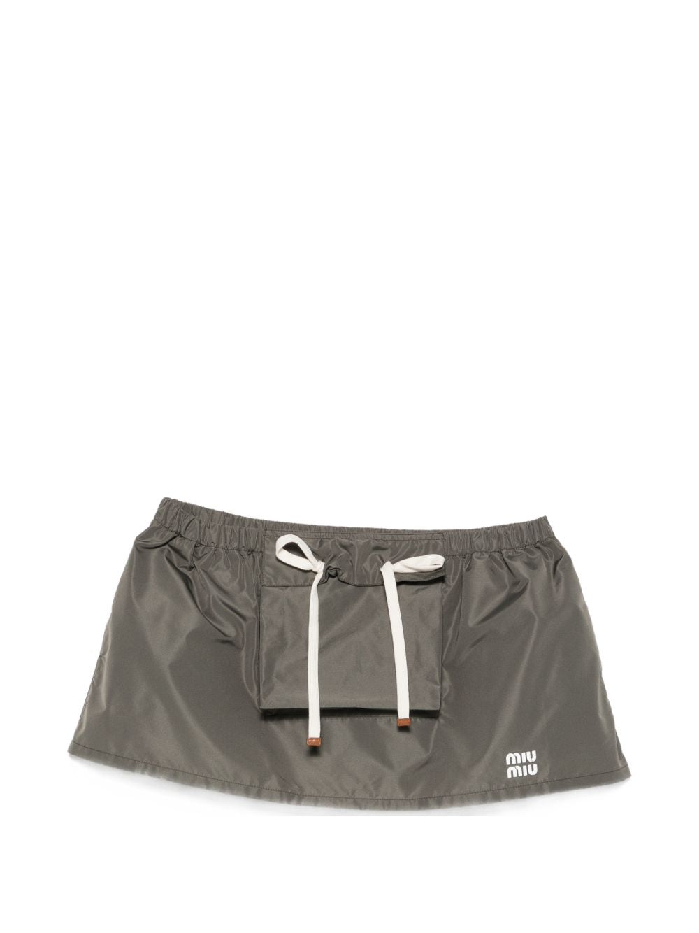 Miu Miu Women Logo Mini Skirt MIU MIU