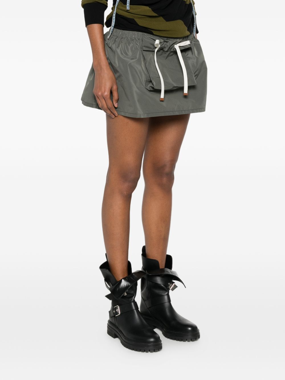 Miu Miu Women Logo Mini Skirt MIU MIU