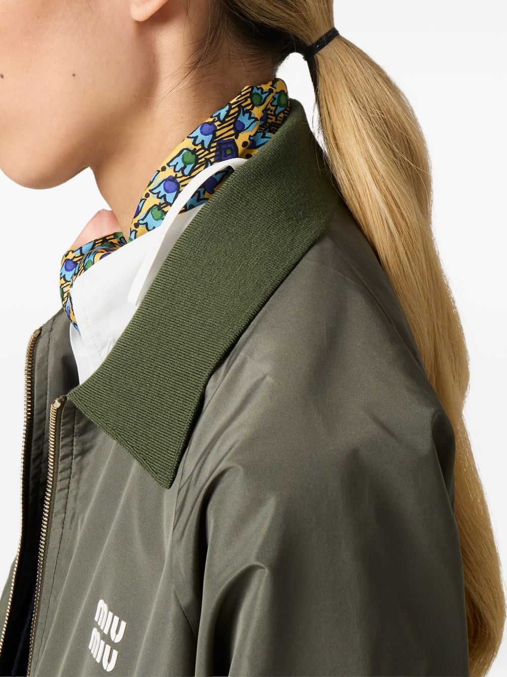 Miu Miu Women Zipped Blouson Jacket MIU MIU
