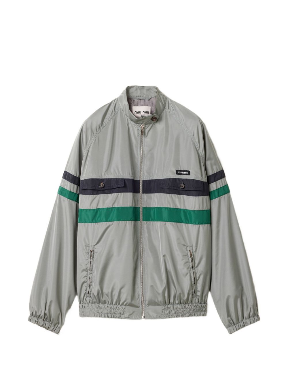 Miu Miu Women Tech Silk Blouson Jacket MIU MIU