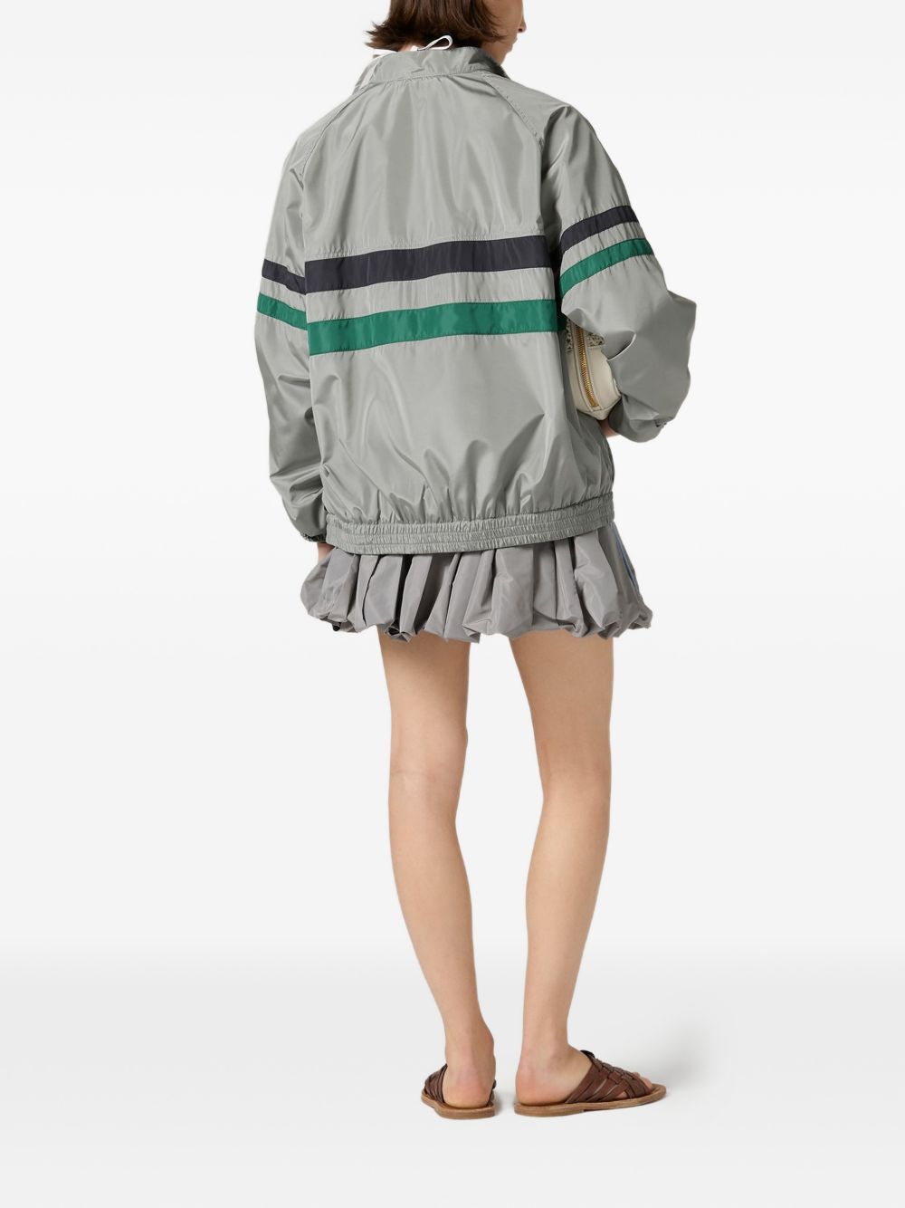 Miu Miu Women Tech Silk Blouson Jacket MIU MIU