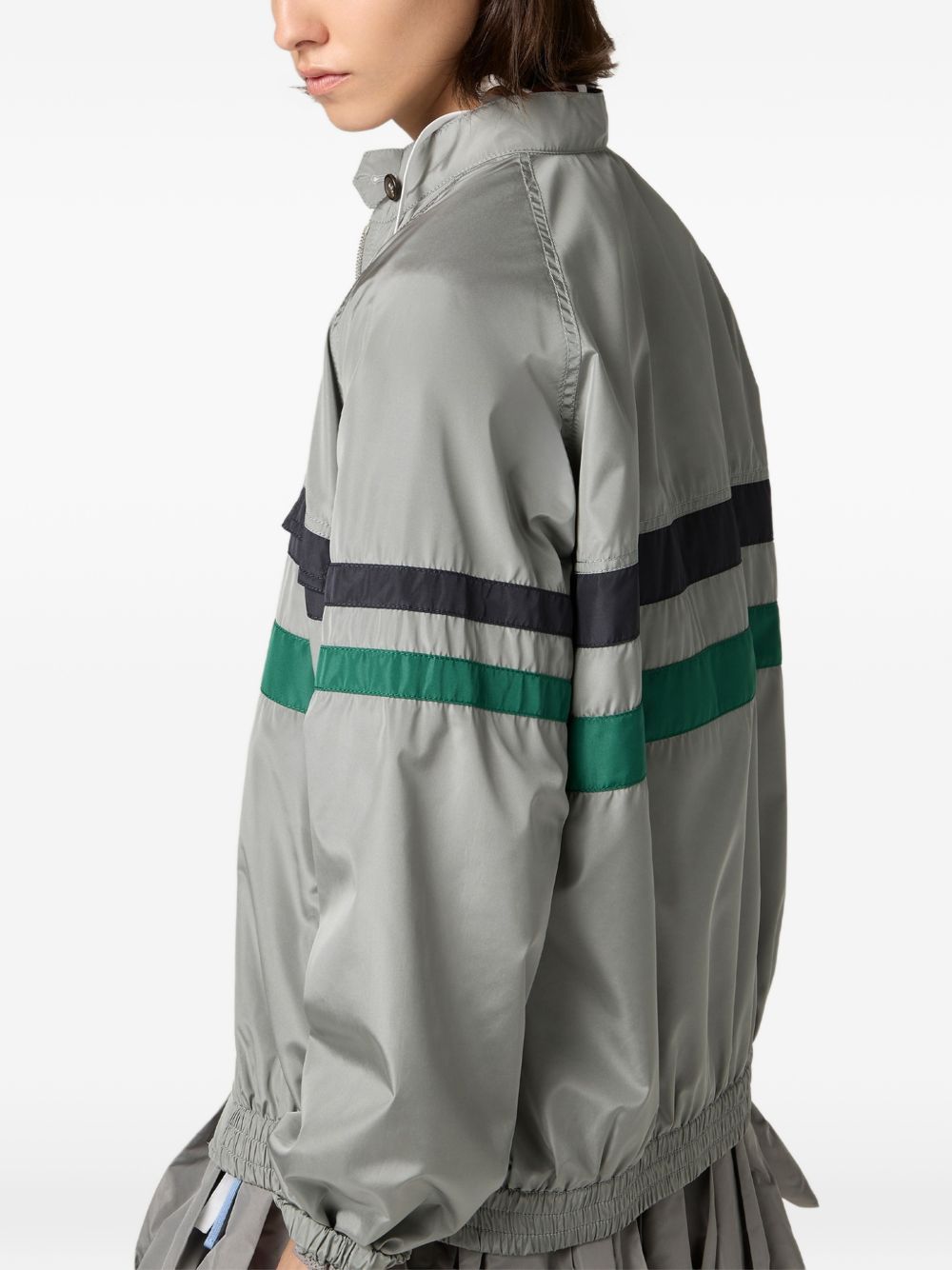 Miu Miu Women Tech Silk Blouson Jacket MIU MIU