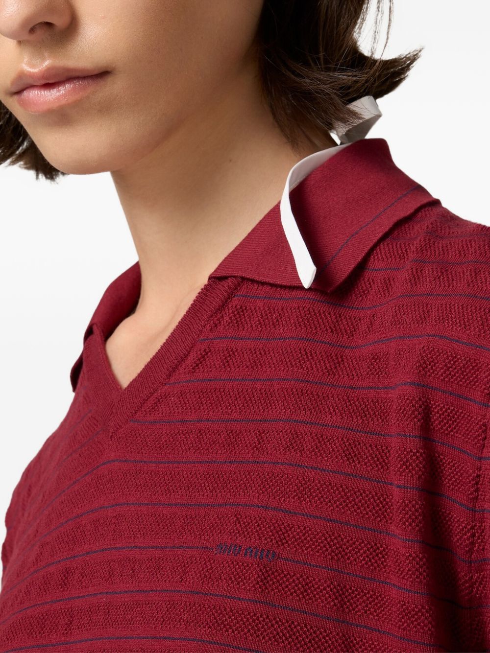 Miu Miu Women Cotton Polo Shirt MIU MIU