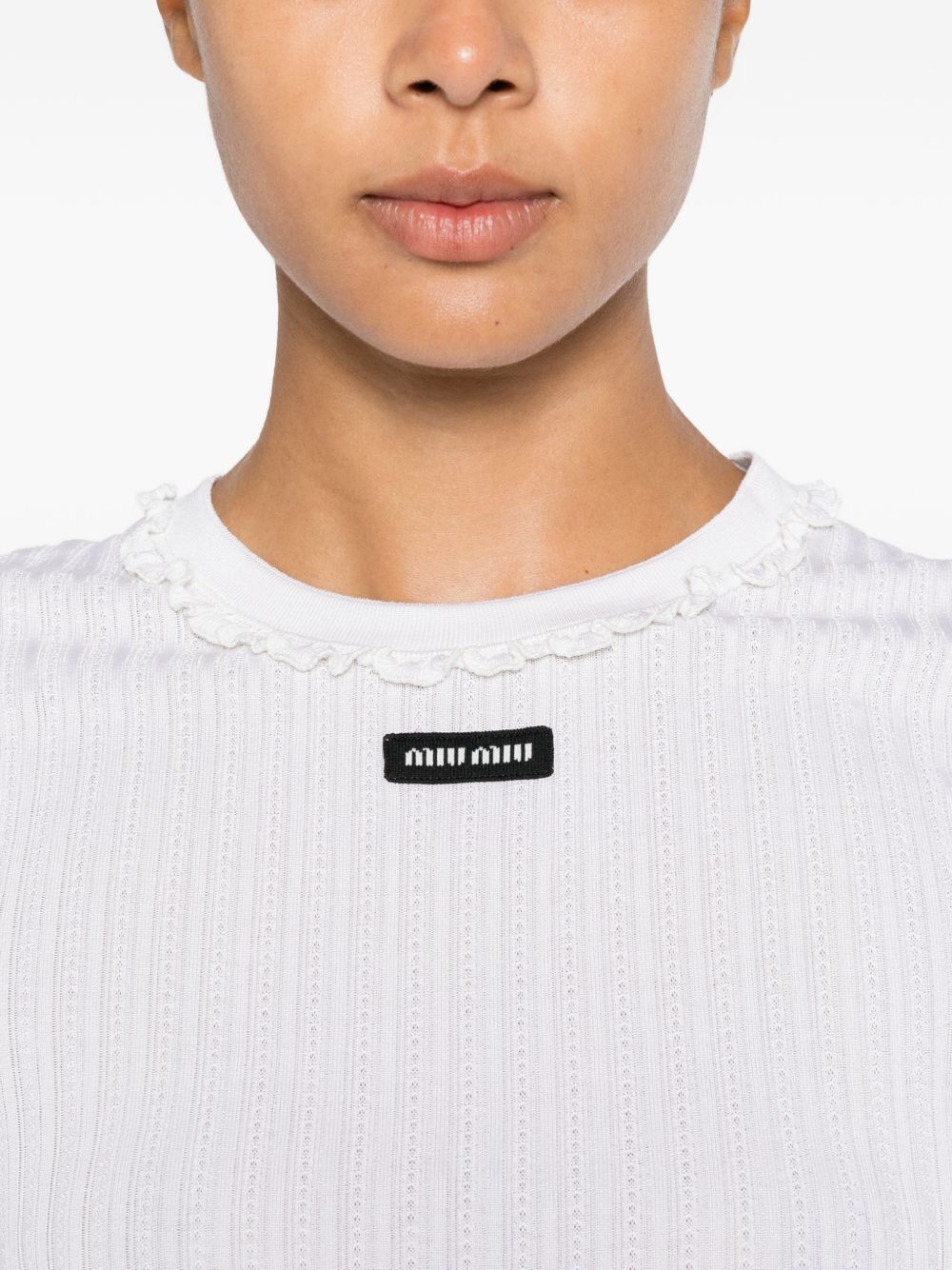 Miu Miu Women Silk Crewneck Sweater MIU MIU