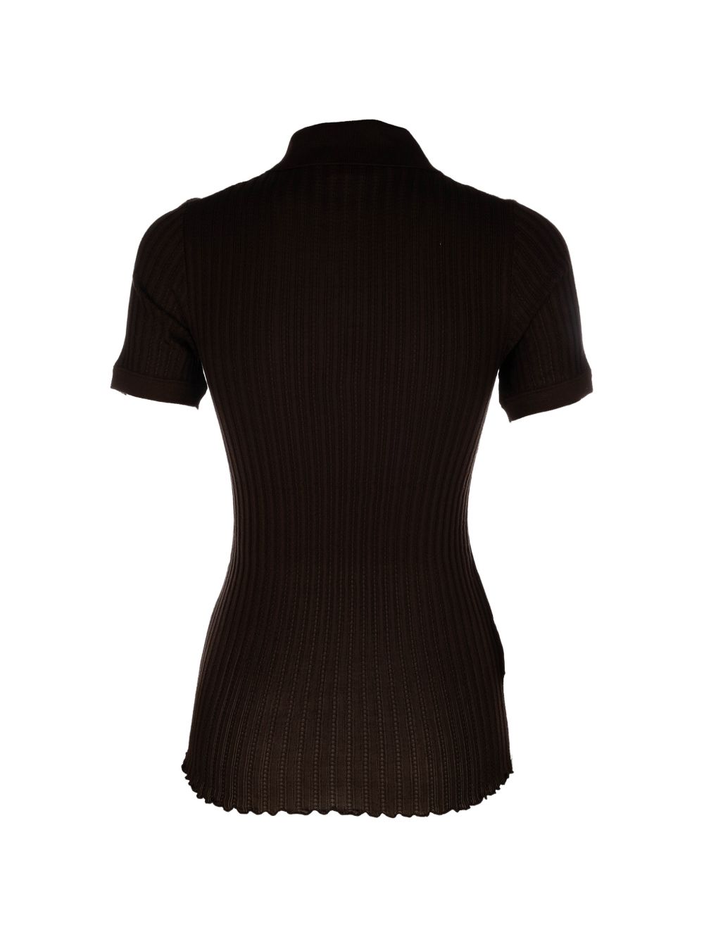 Miu Miu Women Silk Polo Shirt MIU MIU