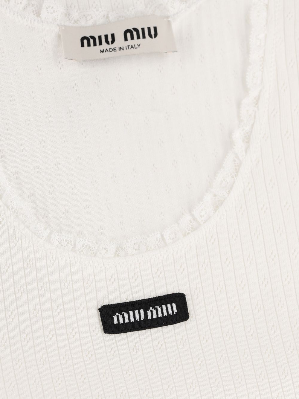 Miu Miu Women Log Octton Tank Top MIU MIU