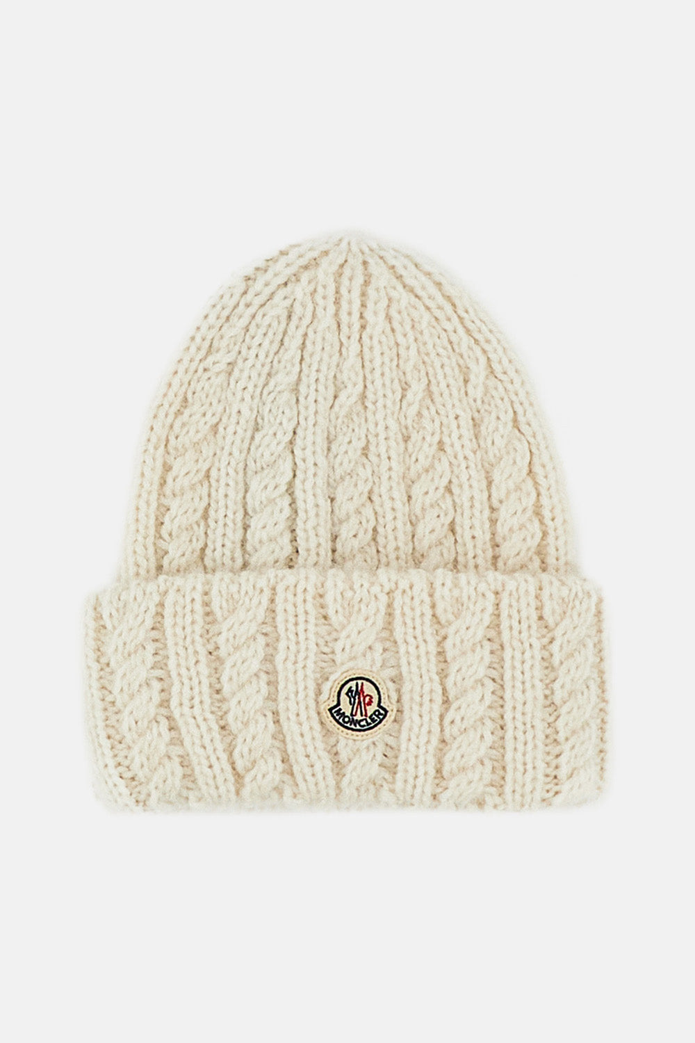Moncler Women Cable-Knit Wool Beanie MONCLER