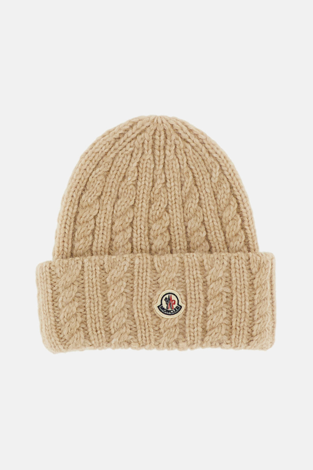 Moncler Women Cable-Knit Wool Beanie MONCLER