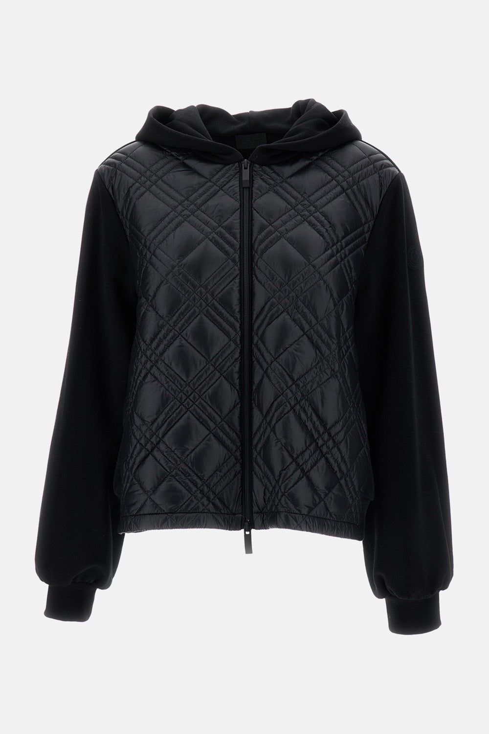 Moncler Women Quilted Front Hooded Sweatshirt MONCLER