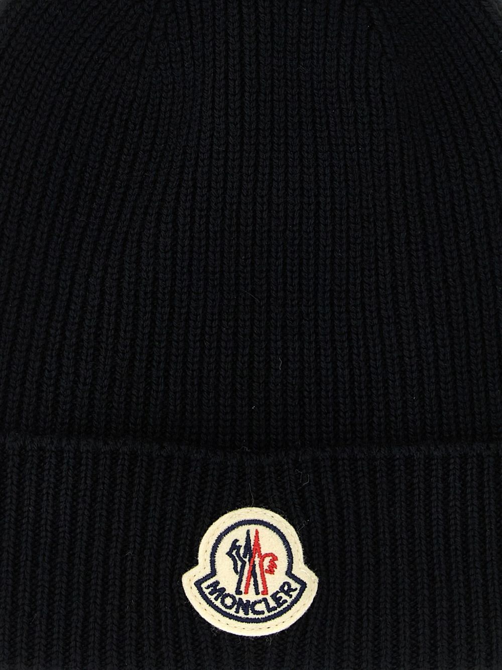 Moncler Men Logo Wool Beanie