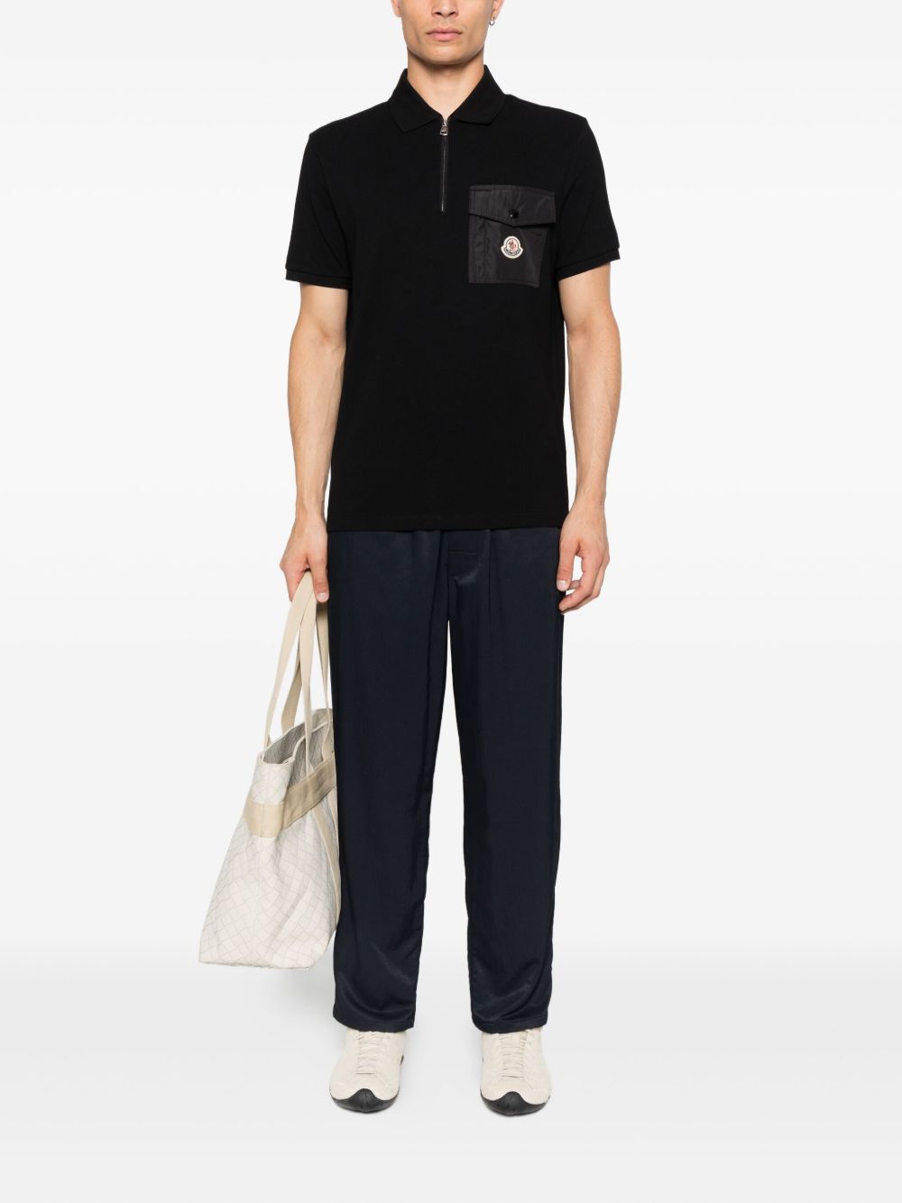 Moncler Men Logo Cotton Polo Shirt MONCLER