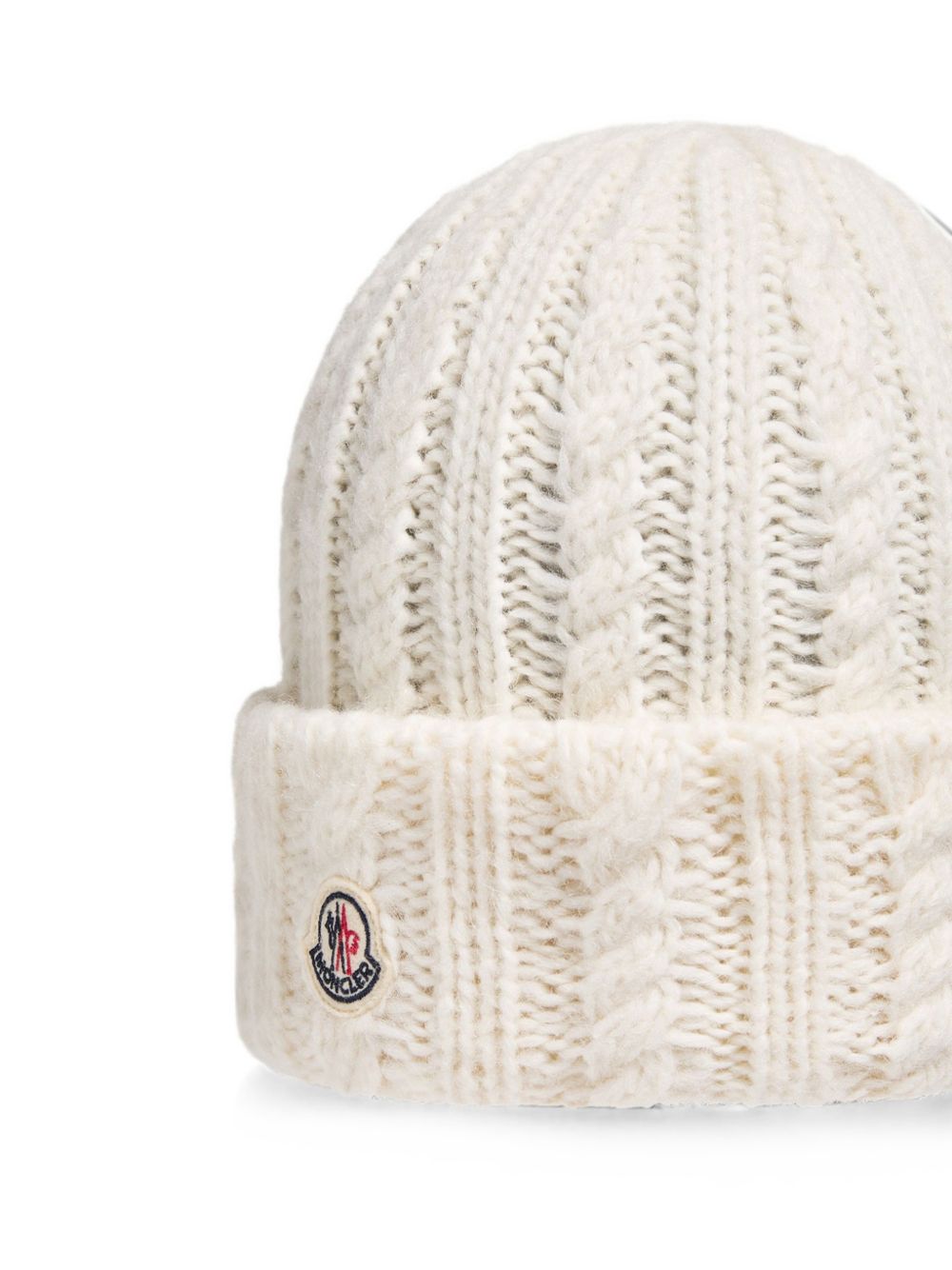 Moncler Women Logo Wool Beanie MONCLER