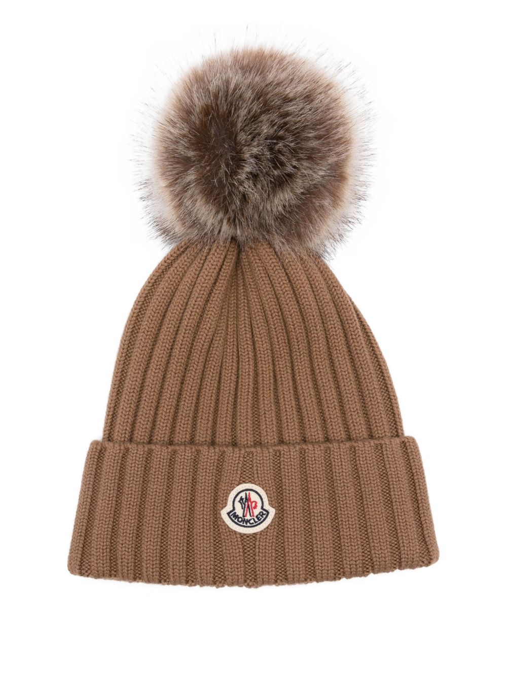 Moncler Women Logo Wool Beanie MONCLER