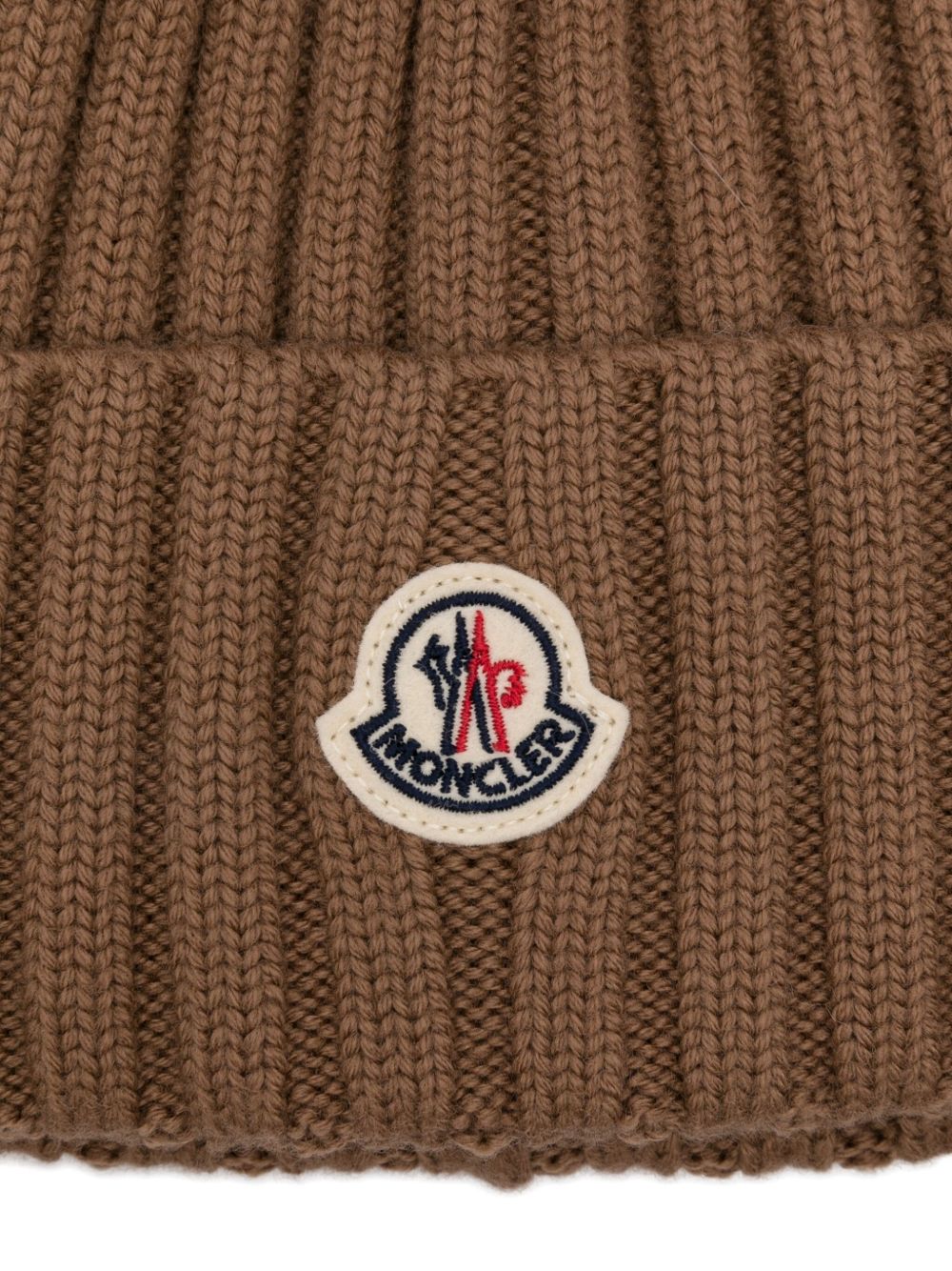Moncler Women Logo Wool Beanie MONCLER