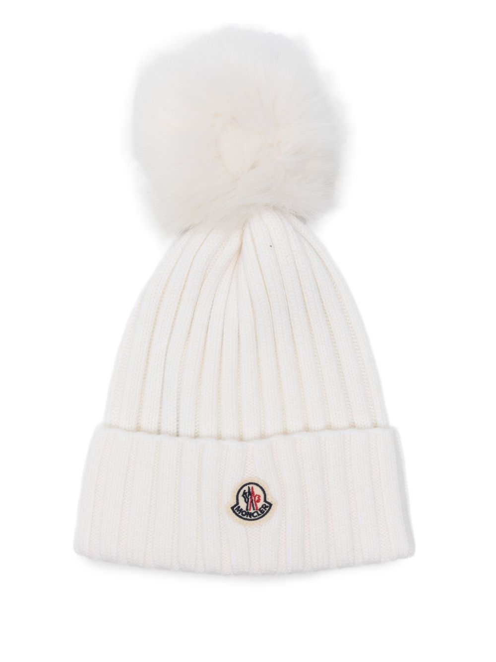 Moncler Women Logo Wool Beanie MONCLER