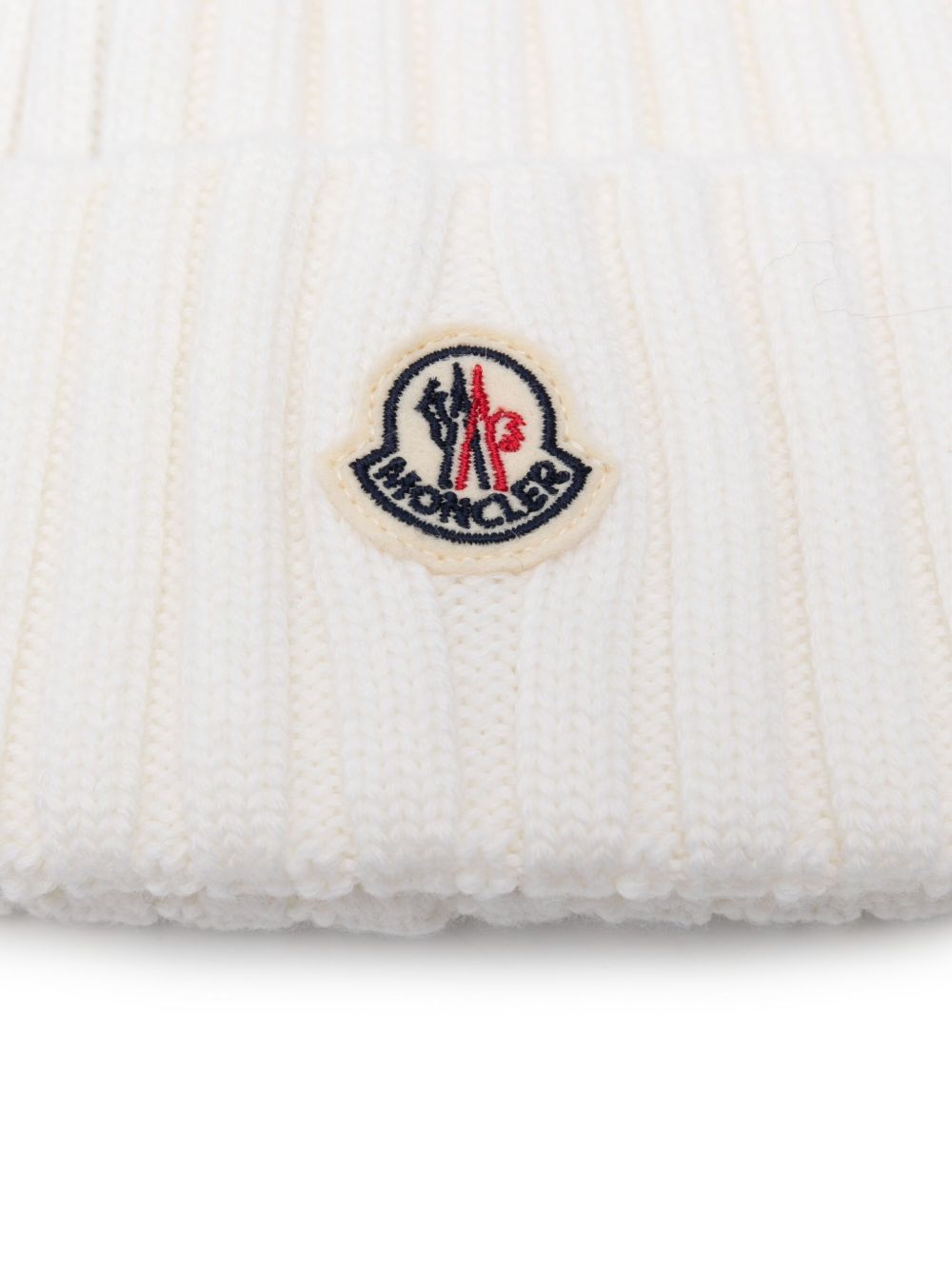 Moncler Women Logo Wool Beanie MONCLER