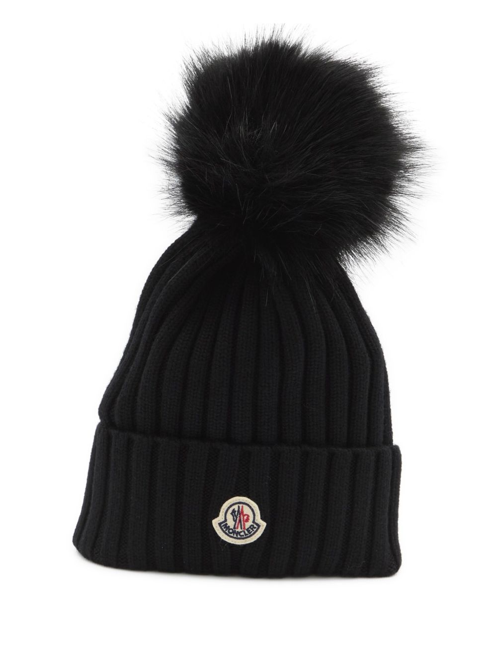 Moncler Women Logo Wool Beanie MONCLER