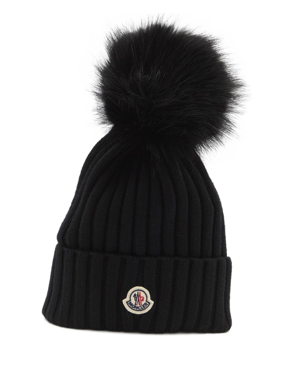 Moncler Women Logo Wool Beanie MONCLER