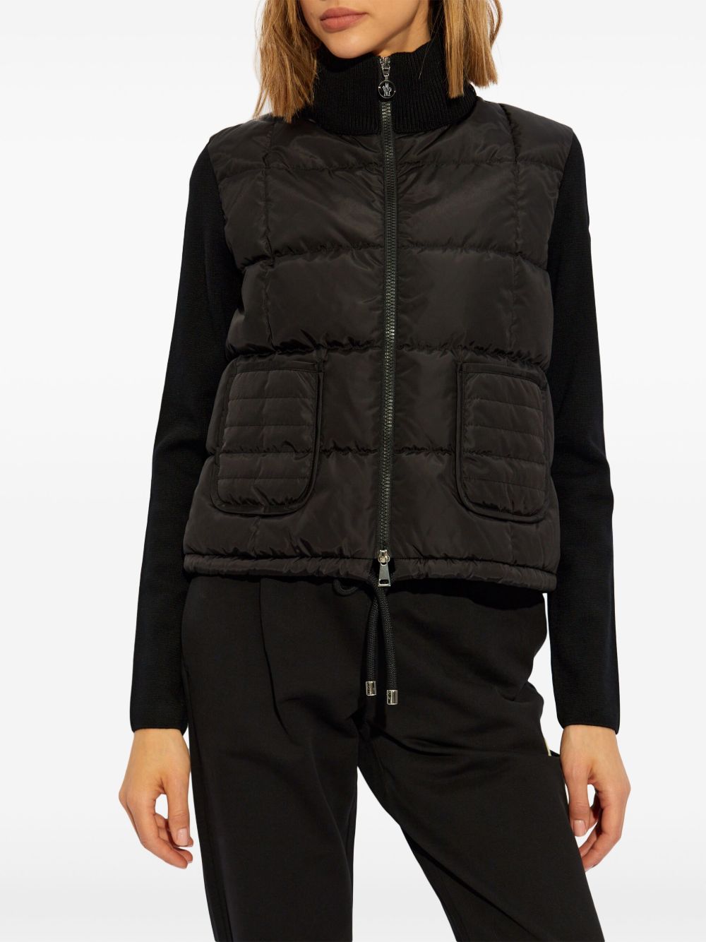 Moncler Women Wool And Nylon Padded Cardigan MONCLER