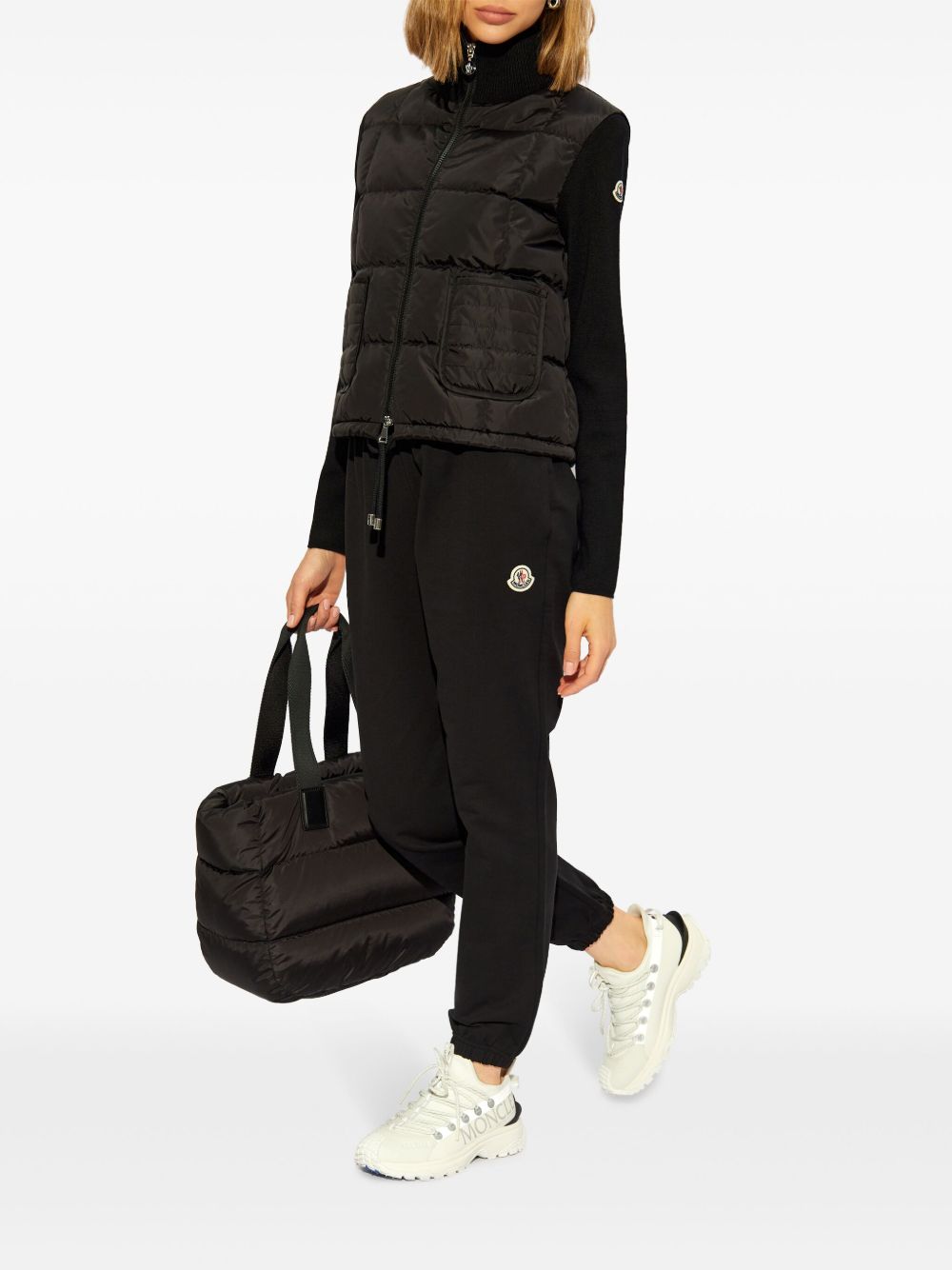 Moncler Women Wool And Nylon Padded Cardigan MONCLER