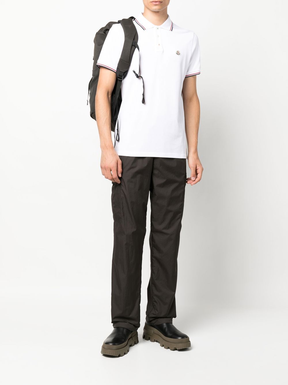 Moncler Men Logo Cotton Polo Shirt MONCLER