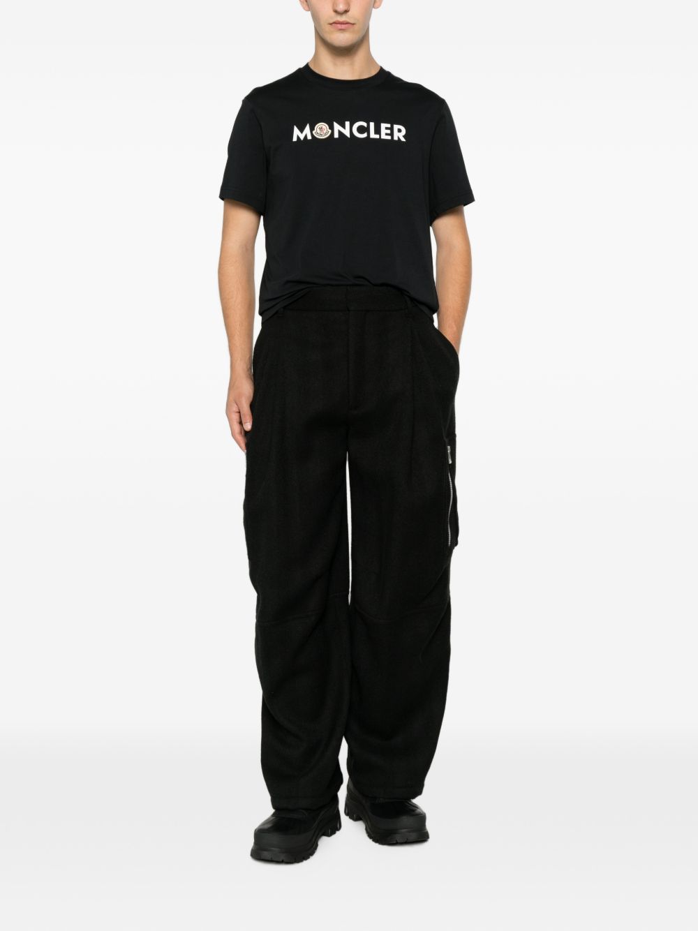 Moncler Men Logo Cotton T-Shirt