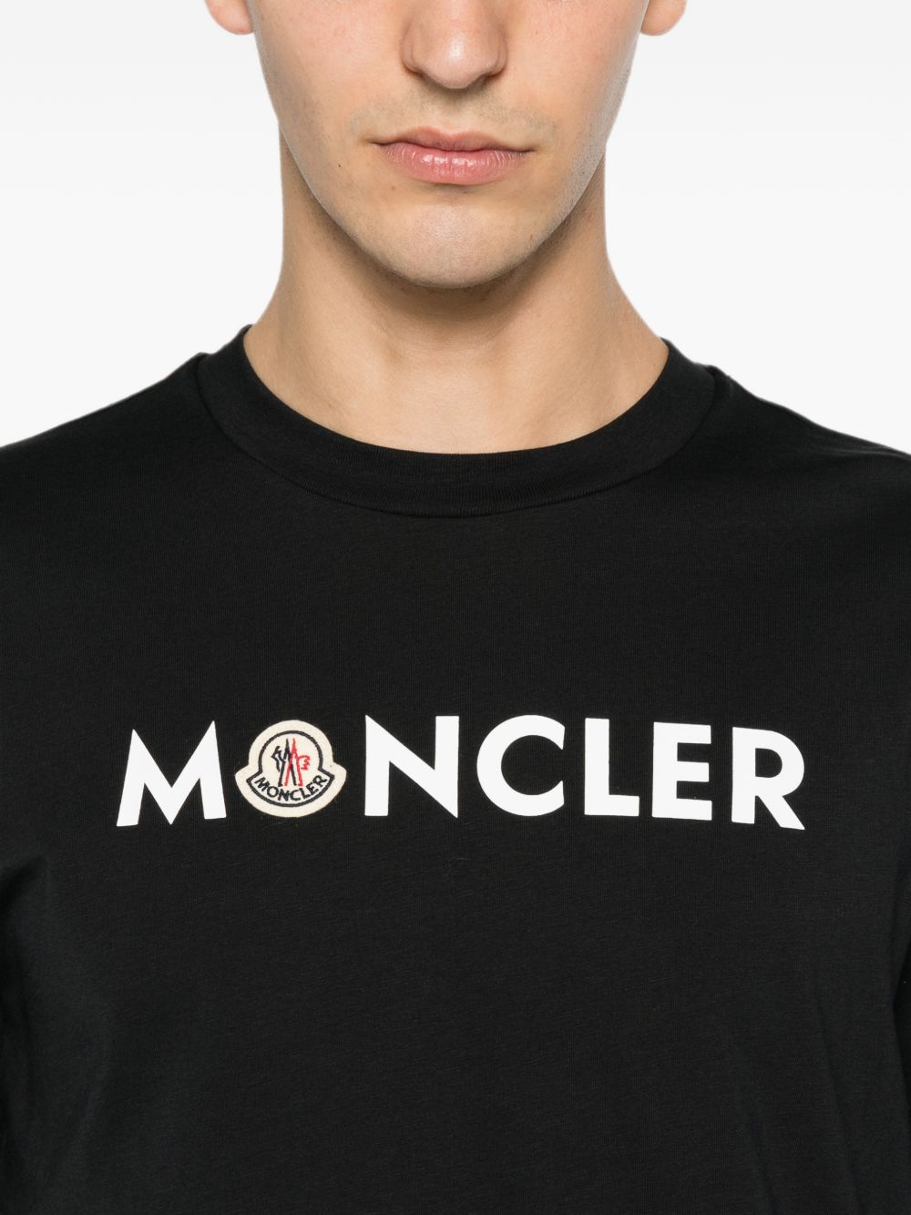 Moncler Men Logo Cotton T-Shirt